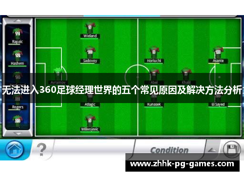 无法进入360足球经理世界的五个常见原因及解决方法分析